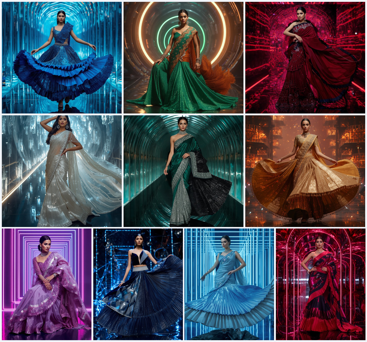 10+ Denim Fusion Fancy Saree AI Prompts to Create Viral Prompt Visuals with Grok, ChatGPT, and Gemini - Main Thumbnail