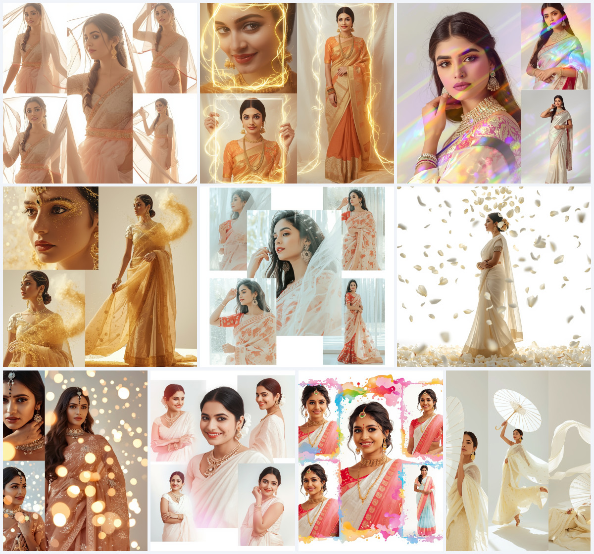 10+ Indian Saree AI Prompt to Create Desi Traditional Looks with Elegant Cultural Style - Main Thumbnail