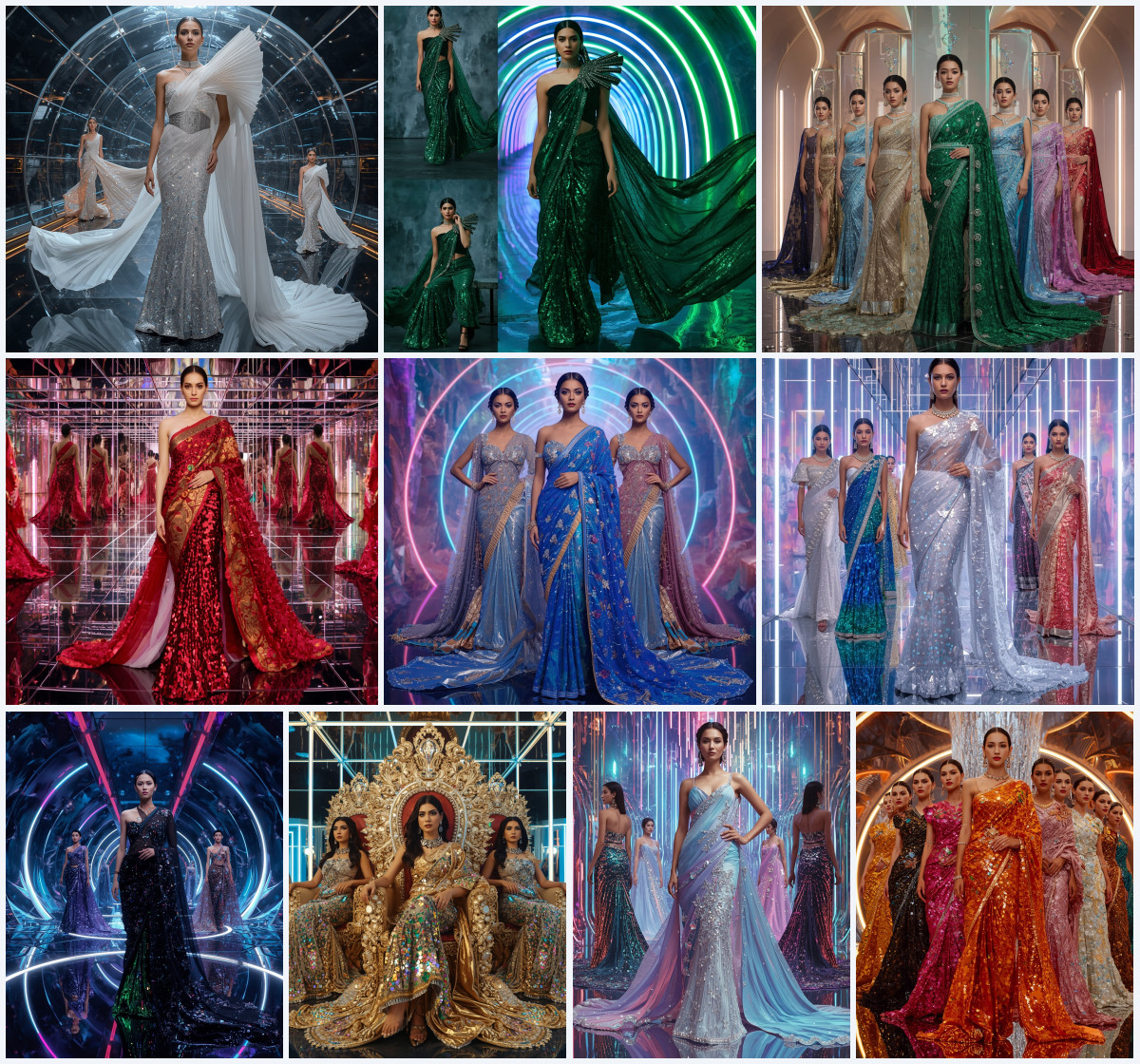 10+ Luminous Evening Wear AI Prompts for Glamorous Woman Portraits with Bright aesthetics - Main Thumbnail