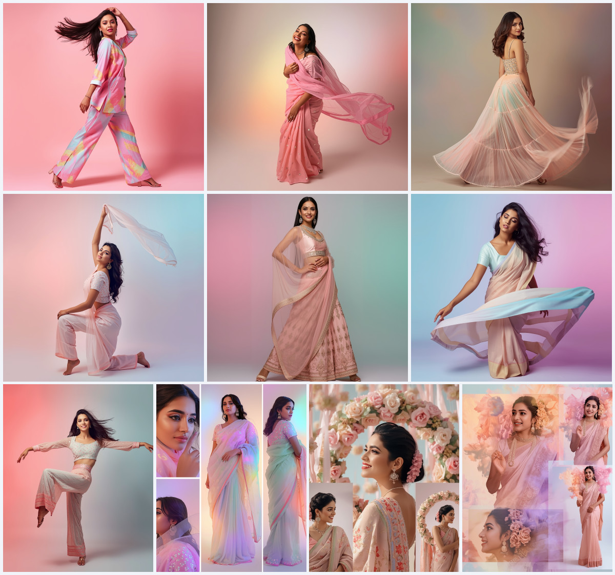 10+ Mirror Selfie Saree AI Prompts to Generate Viral Instagram Content