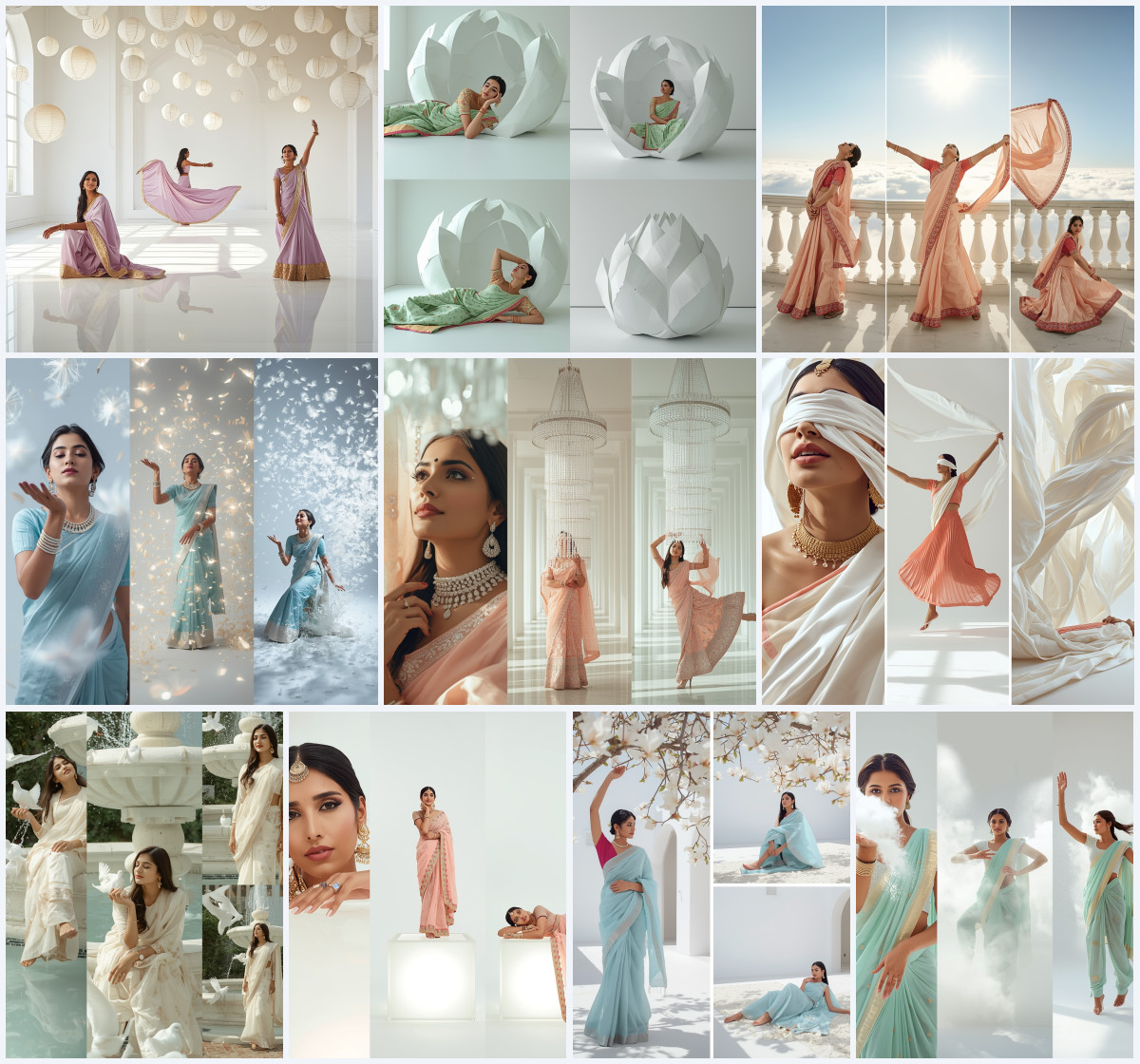 10+ Saree Instagram AI Prompt to Create Viral Fashion Content with Clean Background Aesthetic - Main Thumbnail