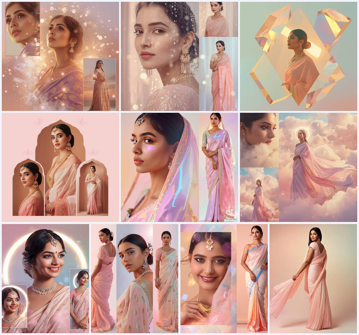 10+ Saree Photoshoot AI Prompt to Create Professional Fashion Images with Cinematic Lighting - Main Thumbnail