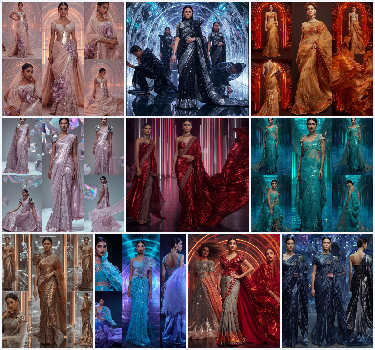 10+ Vibrant Patterned AI Prompts for Girls to Generate Cheerful Fashion Photos - Main Thumbnail